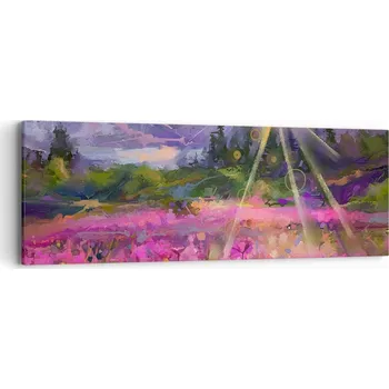 Obraz Obraz na plátně do obývacího pokoje ložnice 90x30 abstrakce foto obrazy na zeď