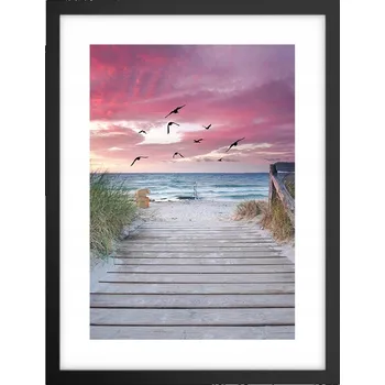 Obraz Obraz plakát v černém rámu do obýváku 30x40 krajiny plakáty na zeď