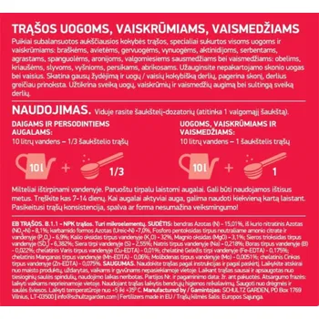 Hnojivo Hnojivo na jahody schultz, 900 g