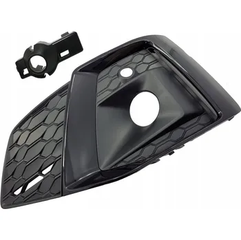 Nárazník MŘÍŽKA NÁRAZNÍKU PŘEDNÍ LEVÁ UCHYCENÍ PDC AUDI A5 8W6 FACELIFT S-LINE ČERNÁ 19-