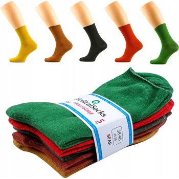 Pánské ponožky 5X LÉKAŘSKÉ PONOŽKY BEZ PONOŽKY PRO ŽENY 35-37