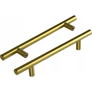 Nábytkové kování ÚCHYTKA NA NÁBYTEK RELINGOVÁ ZLATÁ PRO SKŘÍŇKU ZÁSUVKU 250 / 160 MM TMY