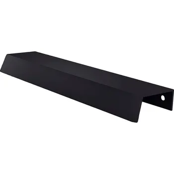 Nábytkové kování Nábytková úchytka hranová ČERNÁ MATNÁ 43,6 cm UA09