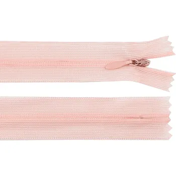 Zip Spirálový zip skrytý No 3 délka 60 cm dederon Varianta: 361 broskvová světlá, Balení: 1 ks