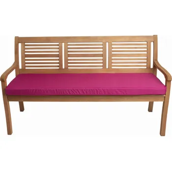 Podsedák Polštář na zahradní lavičku/sedák, 100x60x7 růžový