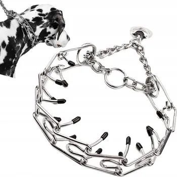 Obojek pro psa OBROŽA OSTNATÝ OBOJEK PRO PSA BEZPEČNÁ SILNÁ XL 50-60 cm