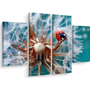 Obraz Čtyřdílný obraz BERUŠKA Pampeliška 3D 80x60