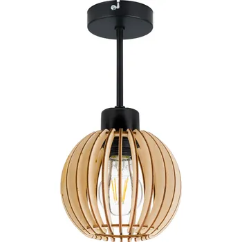 Stropní lampa stropní svítidlo Loft stínidlo dřevo 1