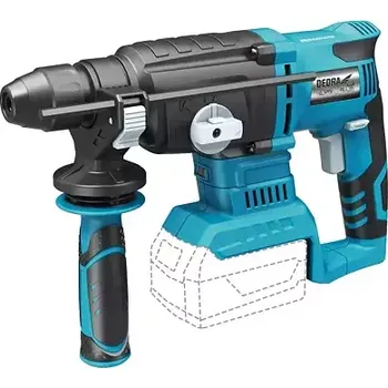 Pneumatické kladivo DEDRA aku kombinované kladivo SDS+, 18V, 2,5J, bez baterie, DED7149
