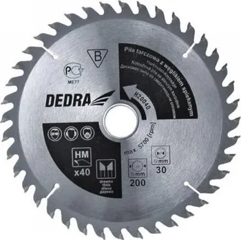 Pilový kotouč DEDRA pilový kotouč 200mm*30mm 60 WZ HM H20060