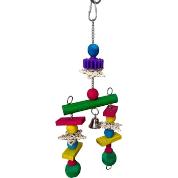 Hračka pro ptáka Hračka s ratanou hvězdou 15x35cm