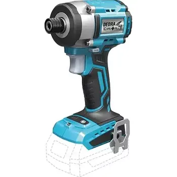 DEDRA aku bezuhlíkový rázový utahovák 18V, 220Nm, LED osvětlení, bez baterie, DED7144