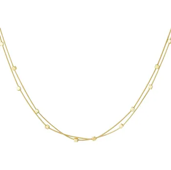 Náhrdelník ORNAMENTI Pozlacený náhrdelník balls and circles gold