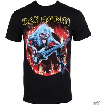 Pánské tričko Rock Off Iron Maiden Fear Live Flames XXL