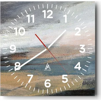 Hodiny Nástěnné hodiny do obýváku 40x40 Umění Bezhlučné Hodiny na skle Tiché