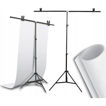 Fotopozadí SADA PRO FOTOGRAFICKÁ POZADÍ TYP T 152x200 + BÍLÉ PVC POZADÍ 100x200