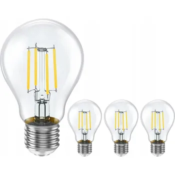 Žárovka LED žárovka E27, teplá bílá, 4W = 35W, 400 lm, 4 ks