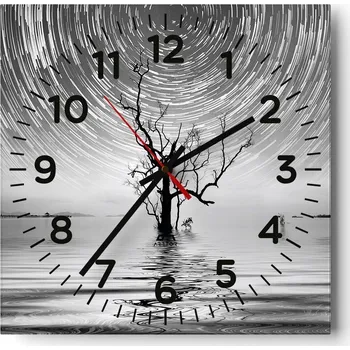 Hodiny Nástěnné hodiny do obýváku 40x40 Abstrakce Tiché hodiny Skleněné hodiny Bez hlučnosti