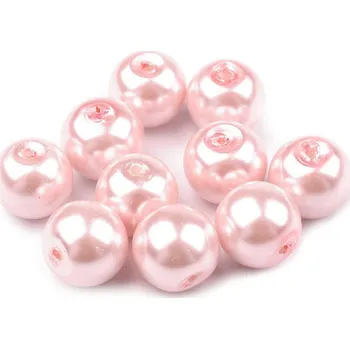 Korálek Skleněné voskové perly Ø10 mm Varianta: 43B pudrová, Balení: 50 g