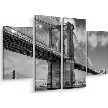 Obraz Obraz Brooklynský most 3D efekt 4 díly 120x90