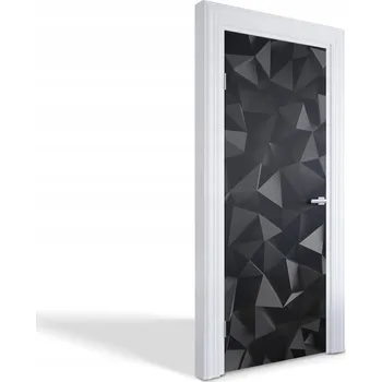 Fototapeta Dekorativní samolepka na dveře, skříň nebo nábytek - Černé krystaly 75x205 cm