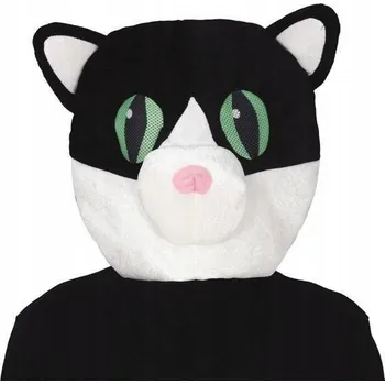 Karnevalová maska Maska na obličej Guirca látková zvířecí černá