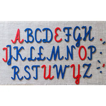 Dřevěná hračka Dřevěná Abeceda ABC Pohyblivá Montessori