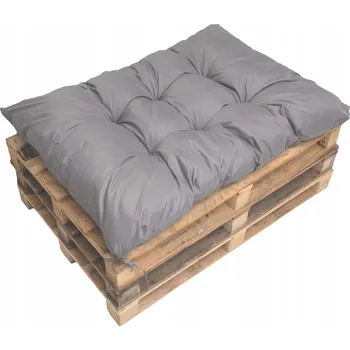 Polštář Zahradní Polštář na paletu, 120x80 cm, šedá, polštář na zem