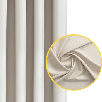 Obraz ZÁCLONY DO OBÝVÁKU HOTOVÉ NA PÁSCE S ŽABKAMI SVĚTLE BÉŽOVÉ 140X245 BASIC