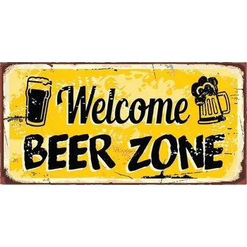 Obraz Cedule Welcome Beer Zone