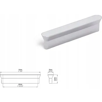 Nábytkové kování Nábytková úchytka SIRO 1580-112ZN1 chrom lesklý