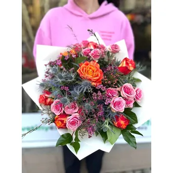 umělá květina Kytice Mandarinka