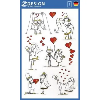 Samolepící etiketa AVERY Z-DESIGN kreativní etikety ke zdobení - svatba