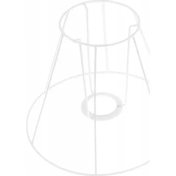 Stínidlo Bílý rám pro stínidlo, kostra stínidla pro lampu, stínidlo stropní svítidlo, ruční výroba, 18 cm