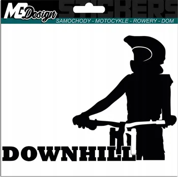 Samolepicí dekorace na vozidlo NÁLEPKA na auto KOLO DOWNHILL DH 15x11cm