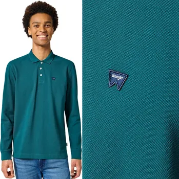 Pánské tričko Pánské Tričko T-shirt WRANGLER LS POLO L