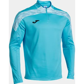 Pánská mikina Mikina JOMA CHAMPIONSHIP VIII kr.zip fluor tyrkysová Velikost: L