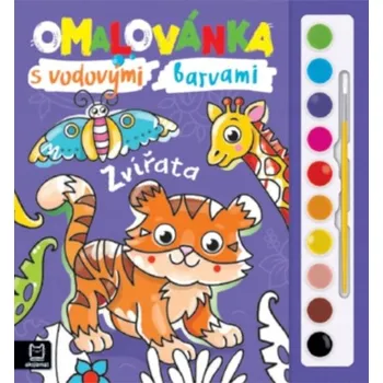 omalovánky OMALOVÁNKA Podněcující PŘEDSTAVIVOST Malovánka s barvami a štětcem Extra