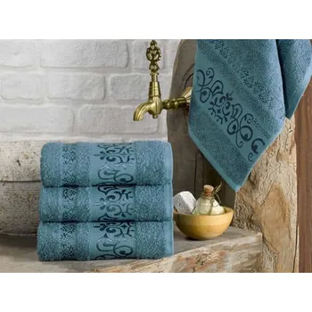 XPOSE® Bambusová osuška CATANIA - petrolejová 70x140 cm, Bambus + Prodloužená možnost vrácení zboží do 50 dnů