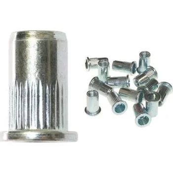 Nýt nýt maticový plochá hlava, rýhované tělo M12 (1,0-4,0) Zn