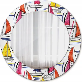 Zrcadlo Zrcadlo se skleněným rámem Barevné lodičky 50