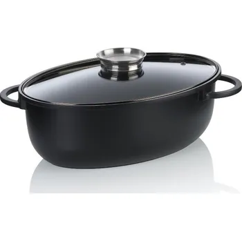 pekáč Kela Pekáč Atura litý hliník černý 45x28x13 cm 8,0 l