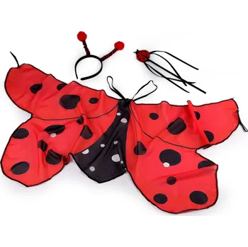 Karnevalový kostým Karnevalový kostým - beruška Varianta: červená, Balení: 1 sada