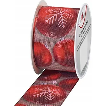 Stuha BN STUHA 2Mx40MM ČERVENÁ VÁNOČNÍ OZDOBY