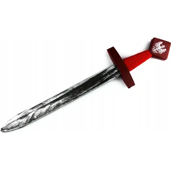 Replika zbraně DŘEVĚNÝ MEČ RYTÍŘE DŘEVĚNÝ RYTÍŘSKÝ MEČ 50cm POLSKÝ