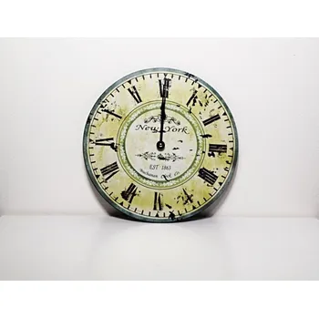 Hodiny DŘEVĚNÉ ZÁSTĚNNÉ HODINY - NEW YORK
