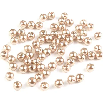 Korálek Plastové voskové korálky / perly Glance Ø5 mm Varianta: F29 krémová, Balení: 10 g