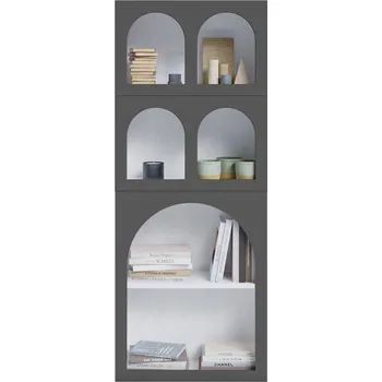 regál Regál AJKmeble 80 cm x 200 cm x 30,5 cm šedý