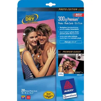 Fotopapír AVERY ZWECKFORM Fotopapír 10x15 lesk 300g 20 listů - 2553-15