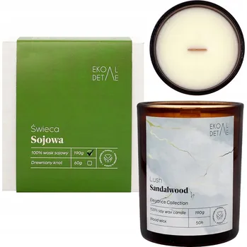 Svíčka Sójová vonná svíčka Lush Sandalwood EkoDetale 1 ks